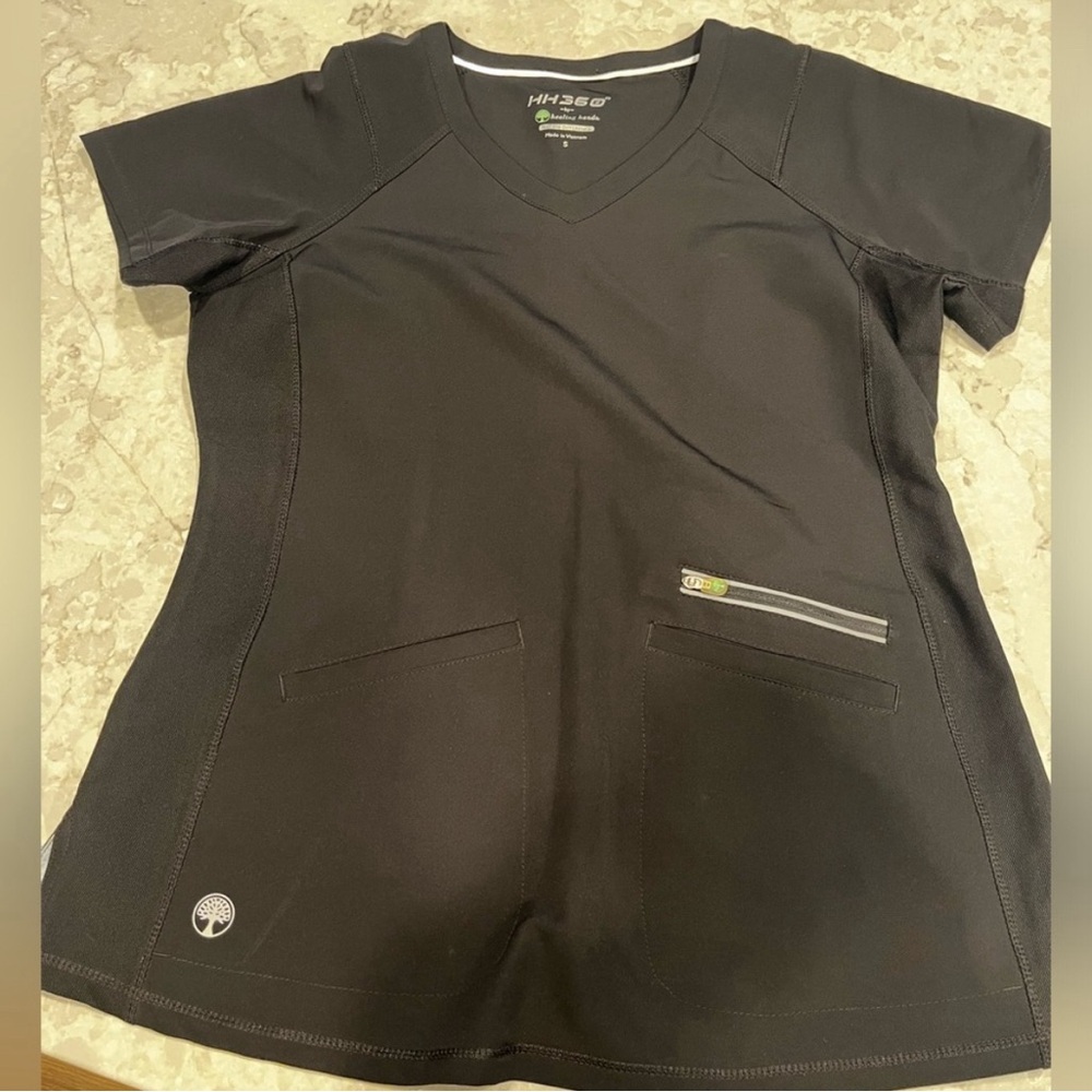 Healing hands black scrub set